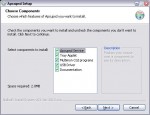 Apcupsd Setup wizard, Choose Components dialog