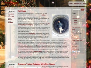 Screen shot showing Miqrogroove.com with the Christmas 2012 theme.