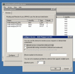 RRAS screen shot of the L2TP port configuration dialog box.